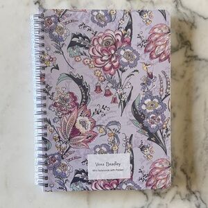 Vera Bradley Hummingbird Park Floral mini notebook with pocket.